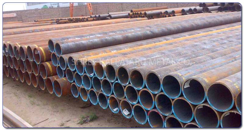 Original Photograph Of Stainless Steel 317L ERW Tubes At Our Warehouse Mumbai, India