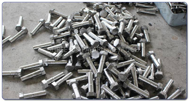 Original Photograph Of 317L Stainless Steel Bolts at Our Warehouse Mumbai, India
