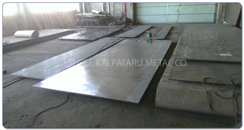 Original Photograph Of Stainless Steel 317L Plate At Our Warehouse Mumbai, India