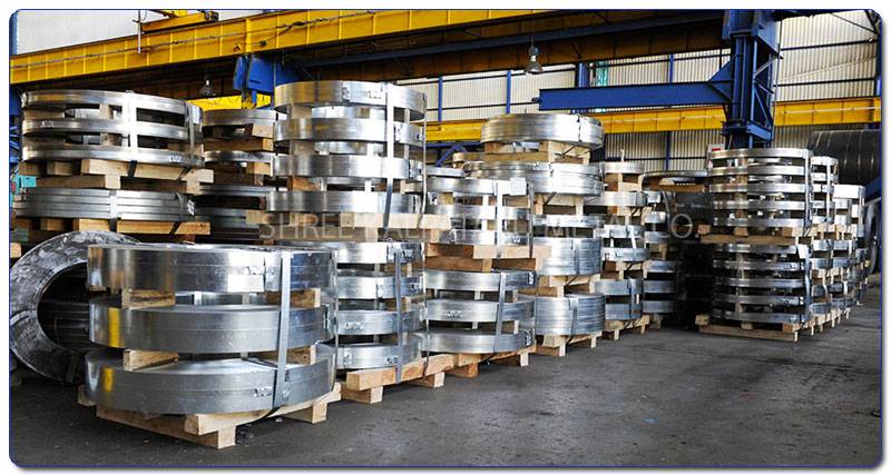 Original Photograph Of Stainless Steel 317L Slitting Coils At Our Warehouse Mumbai, India