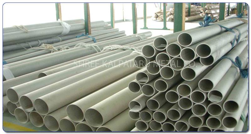 Original Photograph Of Stainless Steel 317L Tubes At Our Warehouse Mumbai, India