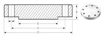 ASME B16.5 Stainless Steel 317L Blind Flanges Dimensions