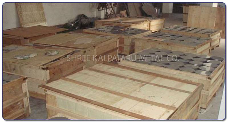 Original Photograph Of Stainless Steel 317L Circles At Our Warehouse Mumbai, India